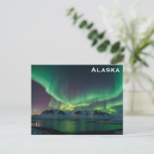 Alaska Northern Lights Foto Postkarte (Stehend Vorderseite)