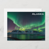 Alaska Northern Lights Foto Postkarte (Vorne/Hinten)