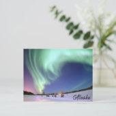 Alaska Northern Lights Foto Postkarte (Stehend Vorderseite)