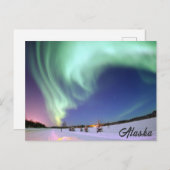 Alaska Northern Lights Foto Postkarte (Vorne/Hinten)