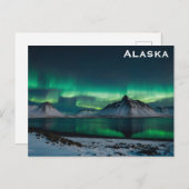 Alaska Northern Lights Foto Postkarte (Vorne/Hinten)