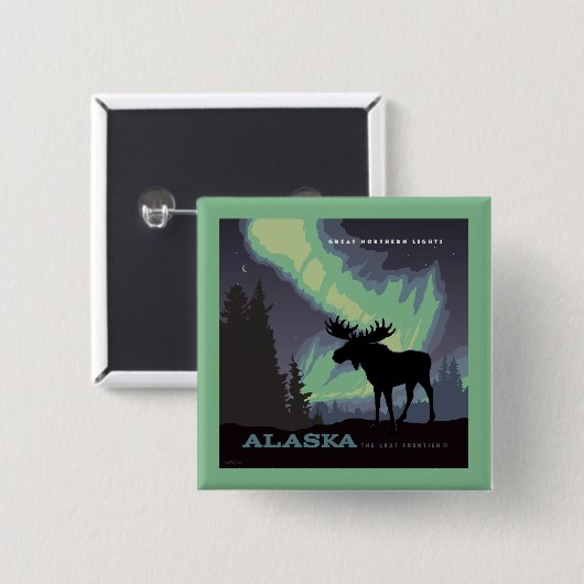 Alaska | Northern Lights Moor Button (Vorne & Hinten)