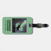 Alaska | Northern Lights Moor Gepäckanhänger (Rückseite horizontal)