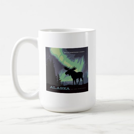 Alaska | Northern Lights Moor Kaffeetasse (Links)