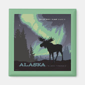 Alaska | Northern Lights Moor Magnet (Vorne)