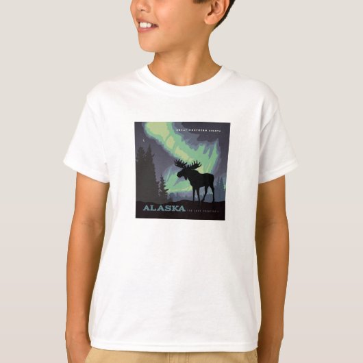 Alaska | Northern Lights Moor T-Shirt (Vorderseite)
