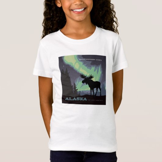 Alaska | Northern Lights Moor T-Shirt (Vorderseite)