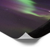 Alaska Northern Lights Sky Night Beautiful Poster (Ecke)