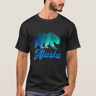Alaska Northern Retro Lights Retro Bären Männer Fr T-Shirt