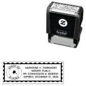 Alaska Notary Public Self Inking Rubber Briefmarke Permastempel (Beispiel)