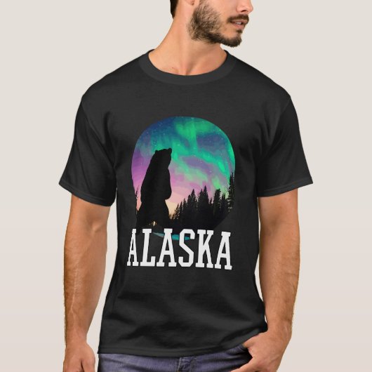 Alaska Nothern Lights Viewing Vacation T-Shirt (Vorderseite)