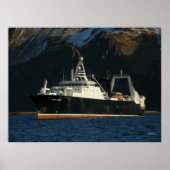 Alaska Ocean, Factory Trawler im niederländischen Poster (Vorne)
