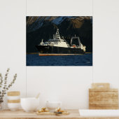 Alaska Ocean, Factory Trawler im niederländischen Poster (Küche)