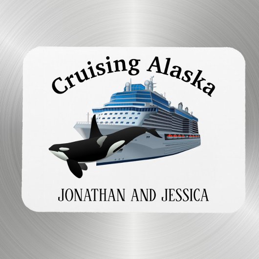Alaska Orca Killer Whale Ship Magnet