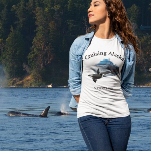 Alaska Orca Schifffahrtswal Killer T-Shirt