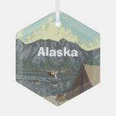 Alaska Ornament Aus Glas (Vorderseite)