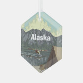 Alaska Ornament Aus Glas (Vorderseite Links)