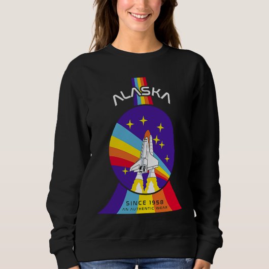 Alaska Outer Space Astronaut Sweatshirt (Vorderseite)