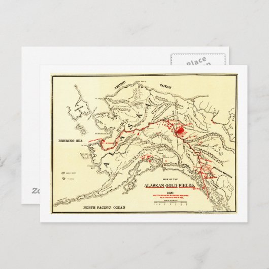 Alaska Panorama Karte (Vorne/Hinten)