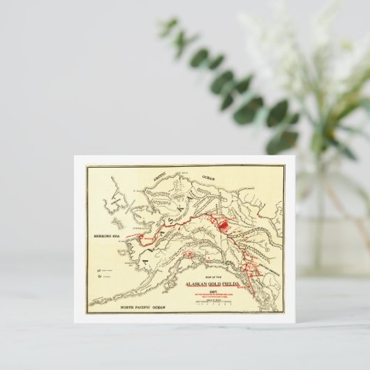 Alaska Panorama Karte (Stehend Vorderseite)