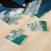 Alaska-Papageientaucher versahen bunte Vögel mit Puzzle (Seite)