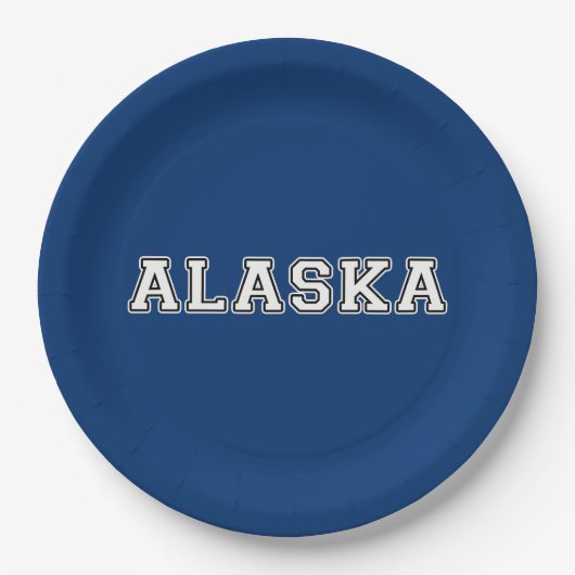 Alaska Pappteller (Vorderseite)