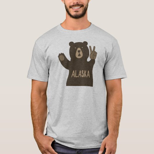 Alaska Peace Bear T-Shirt (Vorderseite)