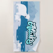 Alaska Polar Bears Strandtuch (Vorderseite)