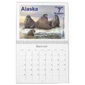 Alaska Postage Briefmarke Kalender (Mär 2027)