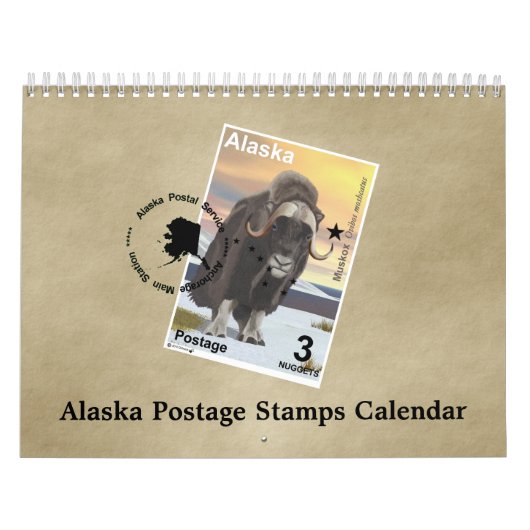 Alaska Postage Briefmarke Kalender (Titelbild)