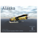 Alaska Postage - de Havilland DH3-C Otter Fotoskulptur Magnet<br><div class="desc">Eine 5-Nugget-Porto-Briefmarke, herausgegeben von einer mythischen unabhängigen Nation von Alaska. Als Erstes in einer Serie von Alaska Luftfahrt-Geschichte Briefmarke, es zeigt ein de Havilland Kanada DH3-C Otter, die das Logo der mythischen Flying Moose Aviation von Talkeetna. Text liest, "Alaska", "POSTAGE 10 NUGGETS", "Luftfahrtgeschichte" und "de Havilland Canada DHC-3 Otter". Das...</div>