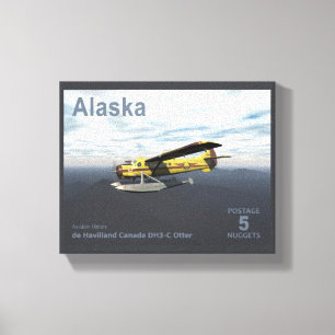 Alaska Postage - de Havilland DH3-C Otter Leinwanddruck