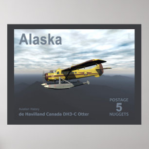 Alaska Postage - de Havilland DH3-C Otter Poster