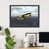 Alaska Postage - de Havilland DH3-C Otter Poster (Heimbüro)