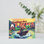 Alaska Postcard Postkarte (Stehend Vorderseite)