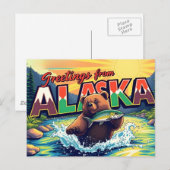 Alaska Postcard Postkarte (Vorne/Hinten)