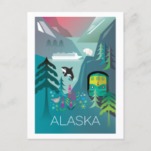 Alaska Postcard Postkarte