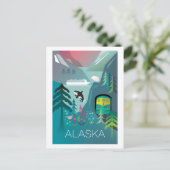 Alaska Postcard Postkarte (Stehend Vorderseite)