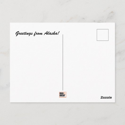 Alaska Postcard Postkarte (Rückseite)