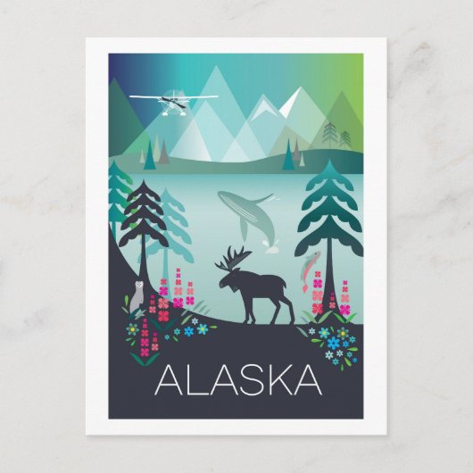Alaska Postcard Postkarte (Vorderseite)