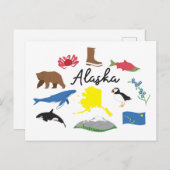 Alaska Postcard Postkarte (Vorne/Hinten)