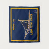 Alaska Postdienst Dog Sled Wandteppich (Vorderseite)