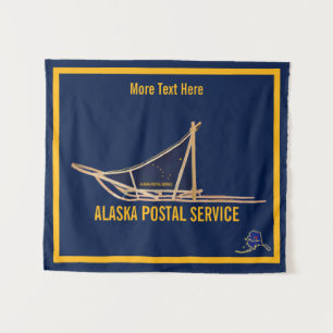 Alaska Postdienst Dog Sled Wandteppich