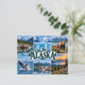 Alaska postkarte (Stehend Vorderseite)