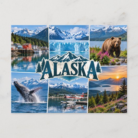 Alaska postkarte (Vorderseite)