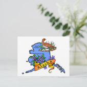 Alaska Postkarte (Stehend Vorderseite)