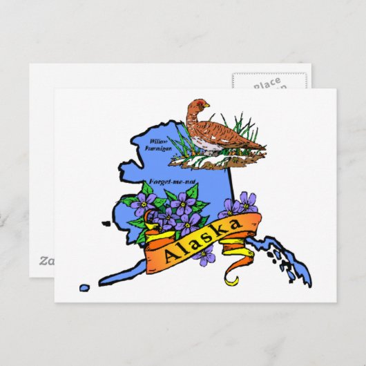 Alaska Postkarte (Vorne/Hinten)