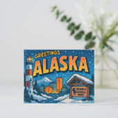 ALASKA Postkarte (Stehend Vorderseite)