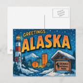 ALASKA Postkarte (Vorne/Hinten)