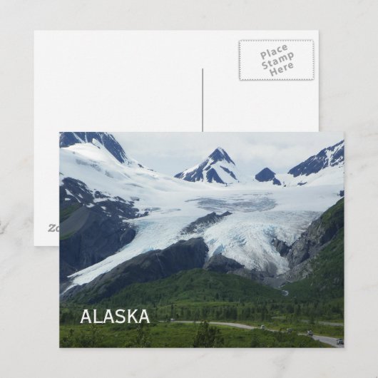 ALASKA POSTKARTE (Vorne/Hinten)